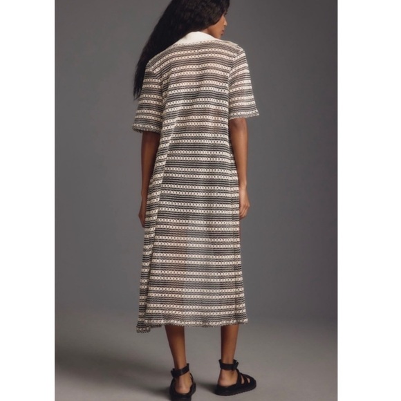 Anthropologie Self Contrast Striped Knit Duster - Picture 2 of 5